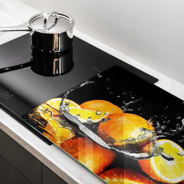 Skleněná deska za sporák Šťavnaté oranžové ovoce