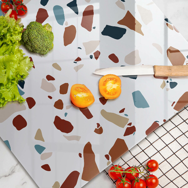 Skleněná deska za sporák Dekorativní kámen