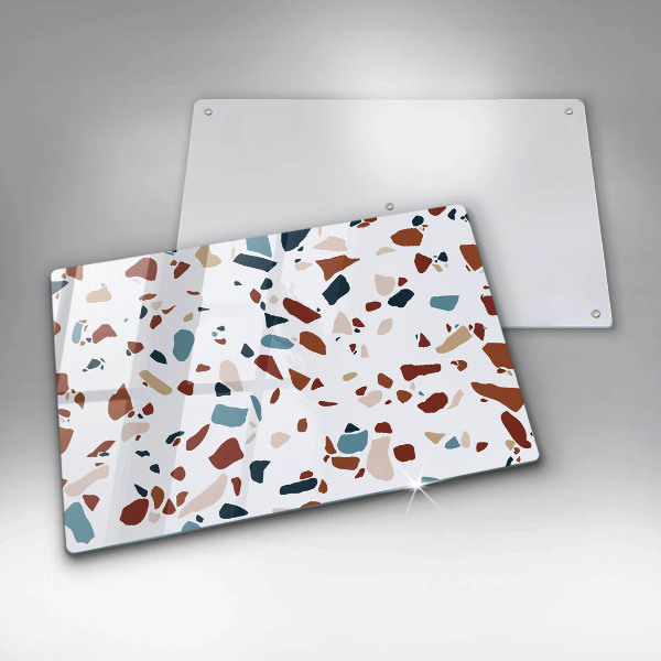 Skleněná deska za sporák Dekorativní kámen