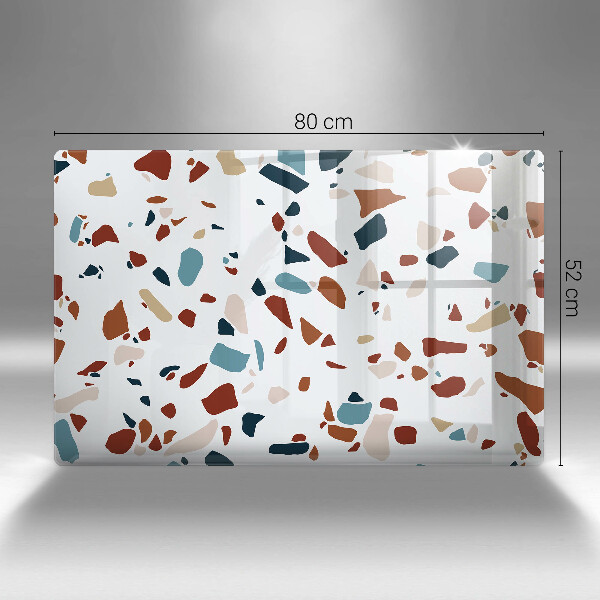 Skleněná deska za sporák Dekorativní kámen