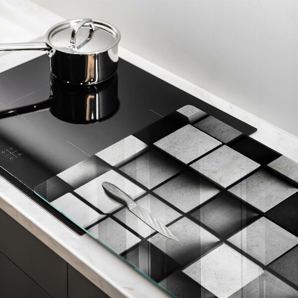 Skleněná deska za sporák 3D geometrie pozadí