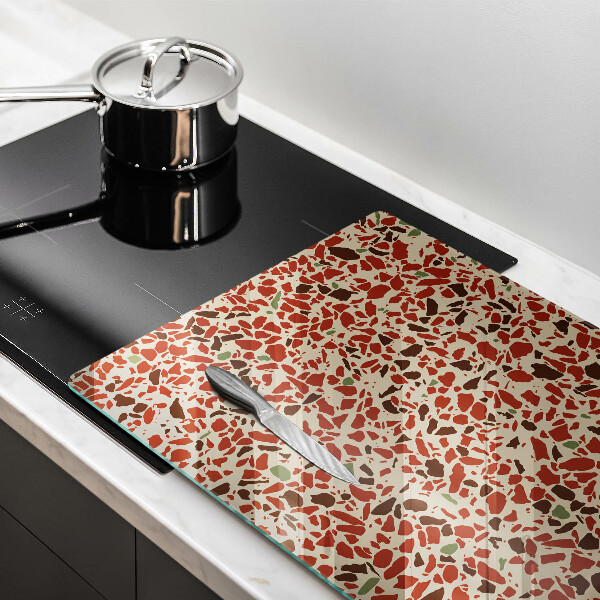 Skleněná deska za sporák Jemná kamenina