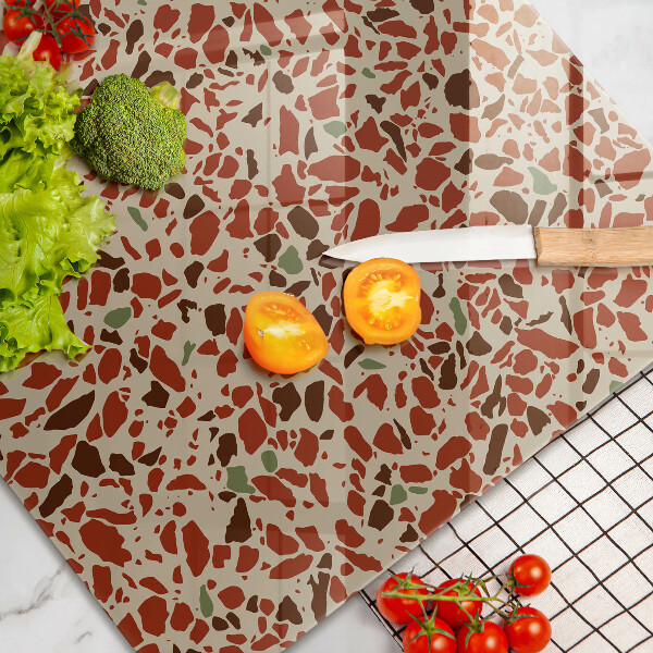 Skleněná deska za sporák Jemná kamenina