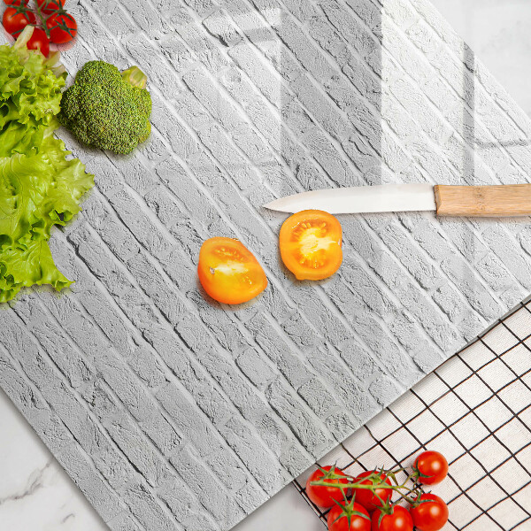 Skleněná deska za sporák Cihlová zeď