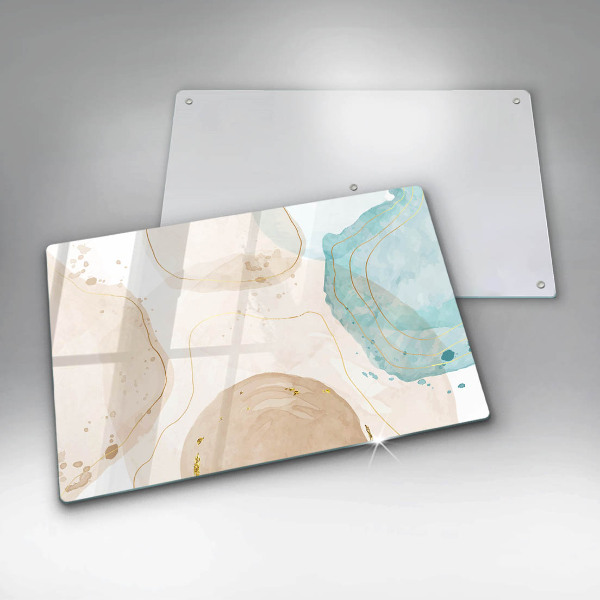 Skleněná deska za sporák Světlé boho tvary