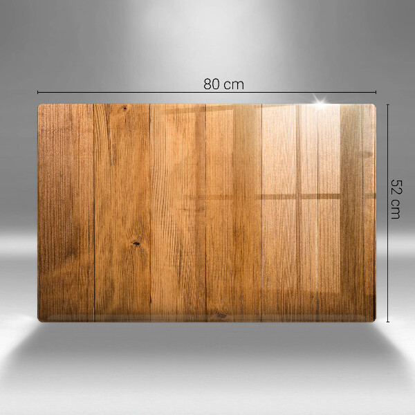 Skleněná deska za sporák Dřevěná prkna