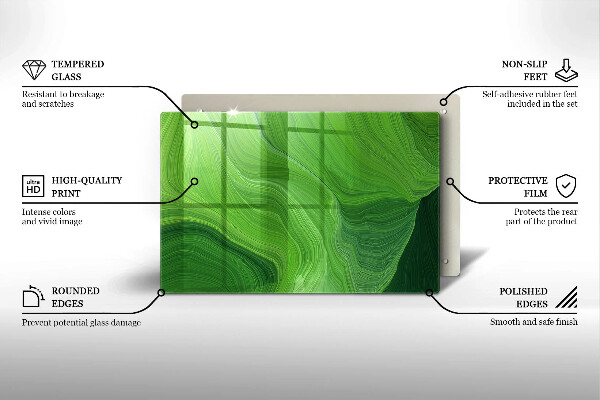 Skleněná deska za sporák Abstraktní textura