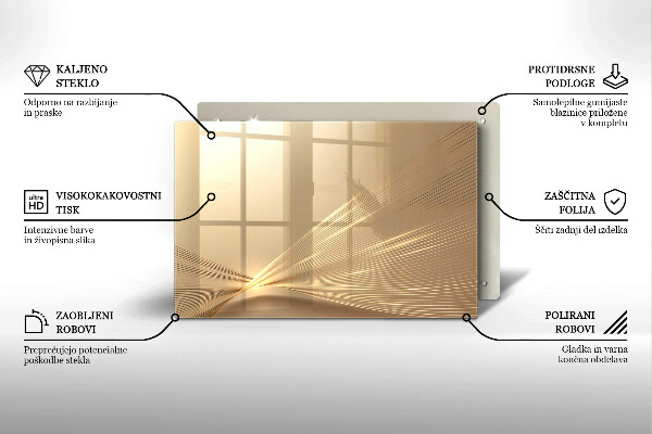 Skleněná deska za sporák Moderní abstrakce