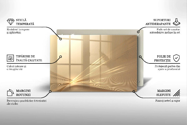 Skleněná deska za sporák Moderní abstrakce