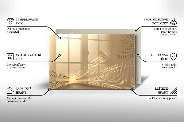 Skleněná deska za sporák Moderní abstrakce