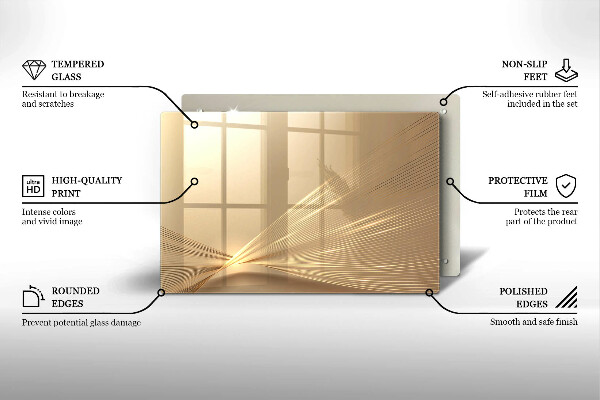 Skleněná deska za sporák Moderní abstrakce