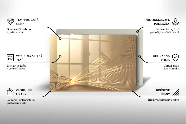 Skleněná deska za sporák Moderní abstrakce