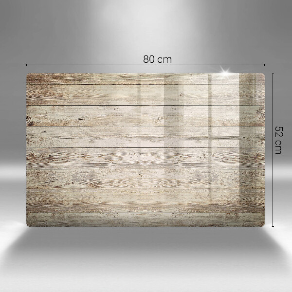 Skleněná deska za sporák Dřevěná prkna