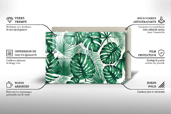 Skleněná deska za sporák Monstera odchází