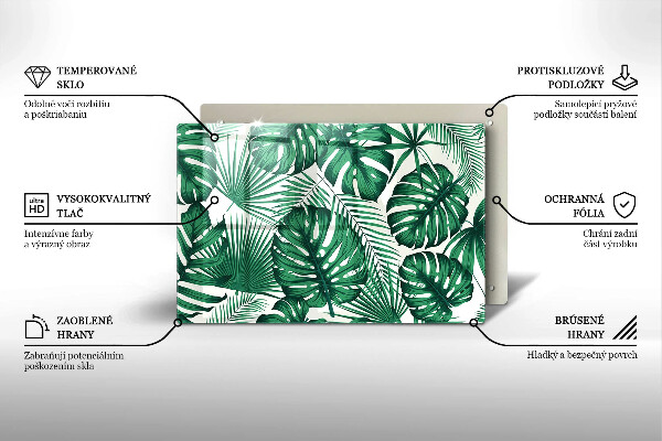 Skleněná deska za sporák Monstera odchází