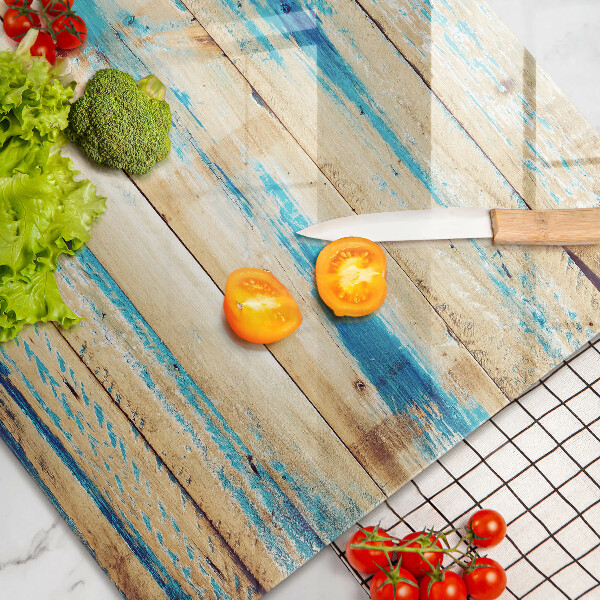 Skleněná deska za sporák Retro dřevěné desky