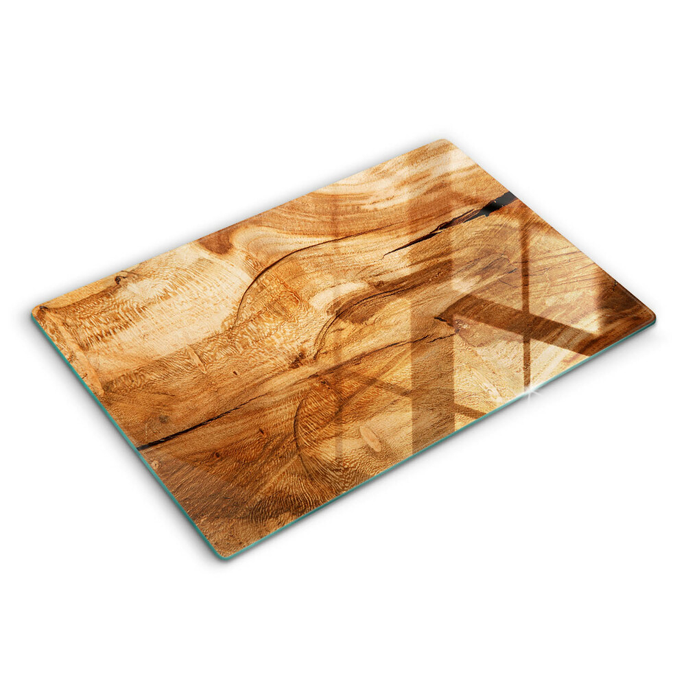 Skleněná deska za sporák Dřevěná deska textura