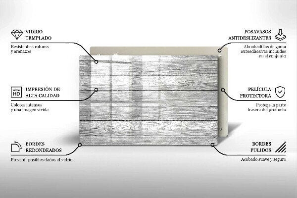 Skleněná deska za sporák Staré dřevěné desky