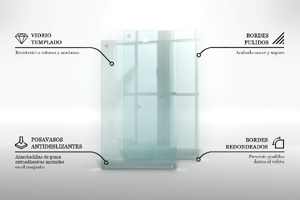 Průhledná skleněná deska za sporák 2x30x52 cm