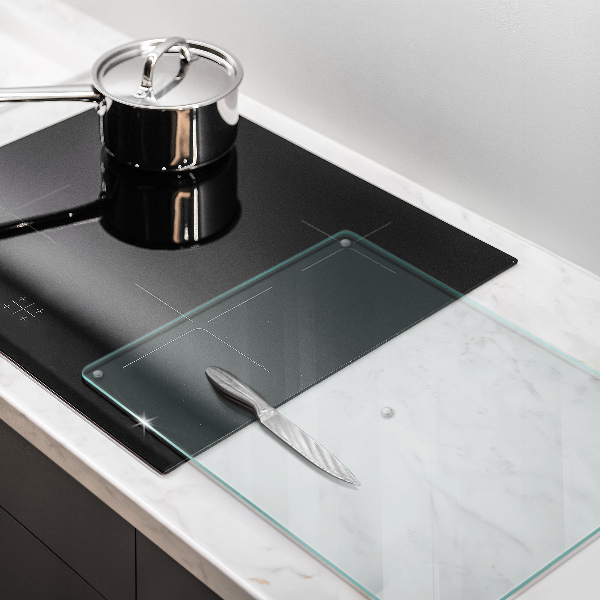 Skleněná deska průhledná za sporák 52x40 cm