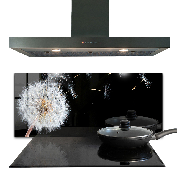 Skleněný panel Pampeliška pampeliška ve větru