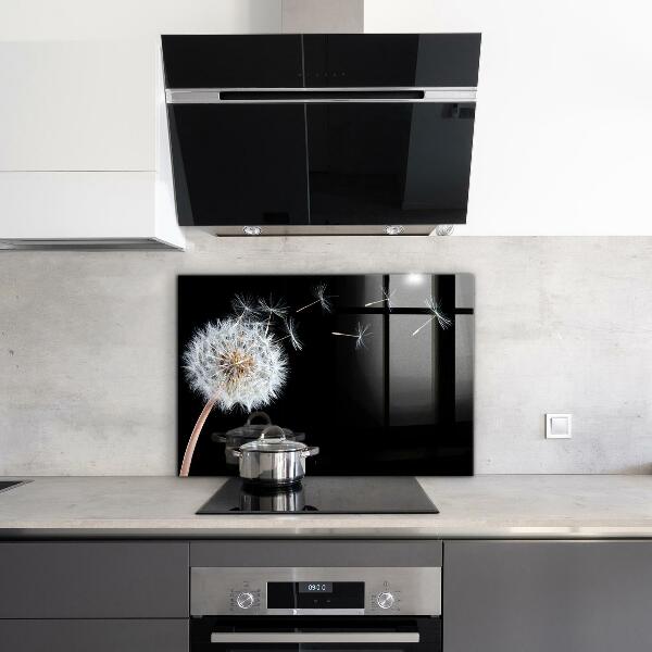 Skleněný panel Pampeliška pampeliška ve větru