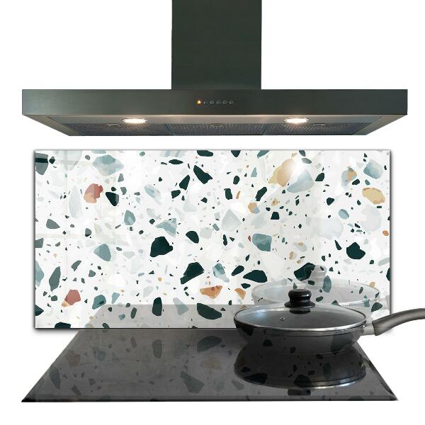 Skleněný panel Gray quartz terrazzo textura