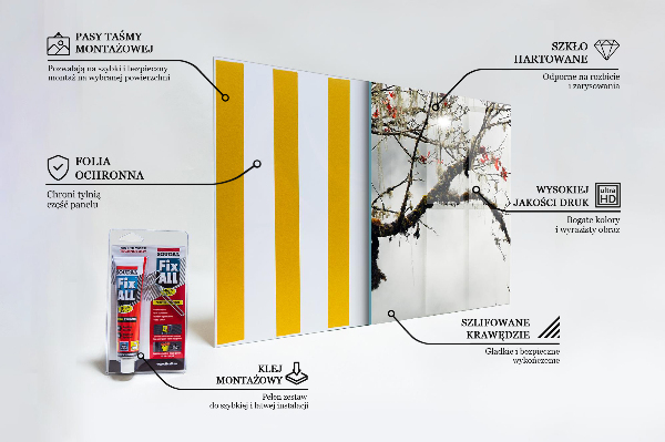 Skleněný panel Krajina klid