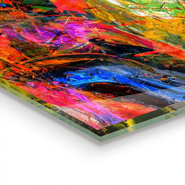 Skleněný panel Barevná exploze