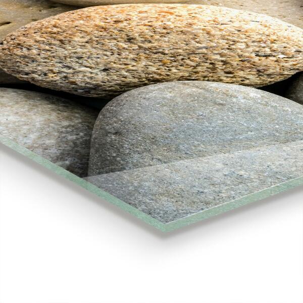 Skleněné obklady do kuchyně Kamenitá pláž