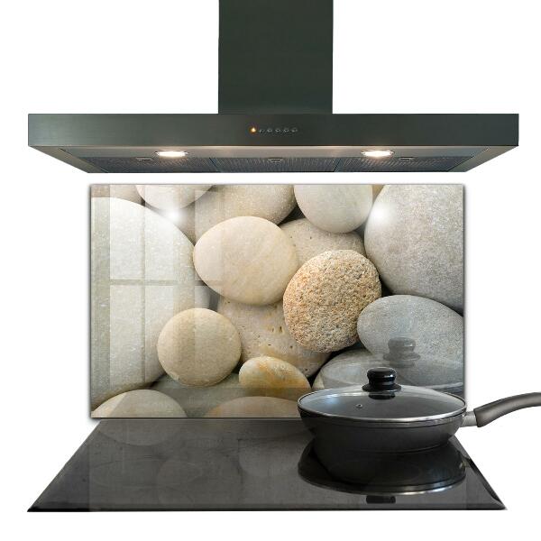 Skleněné obklady do kuchyně Kamenitá pláž