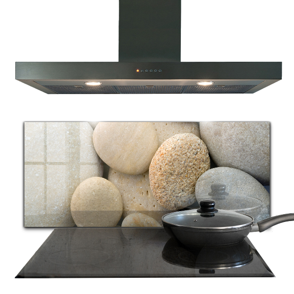 Skleněné obklady do kuchyně Kamenitá pláž