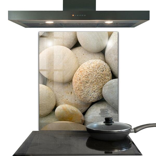 Skleněné obklady do kuchyně Kamenitá pláž