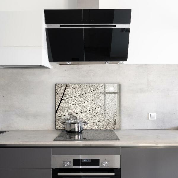 Skleněný panel Sépiový list textura