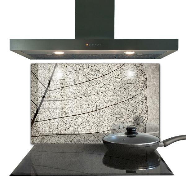 Skleněný panel Sépiový list textura