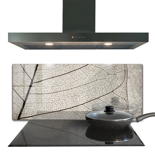 Skleněný panel Sépiový list textura