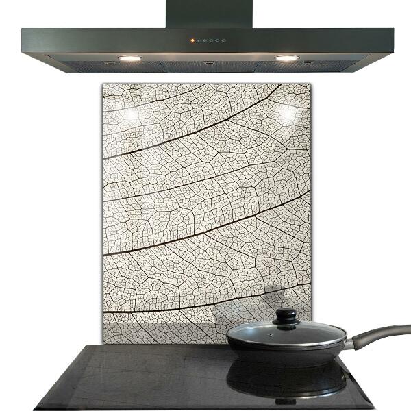 Skleněný panel Sépiový list textura