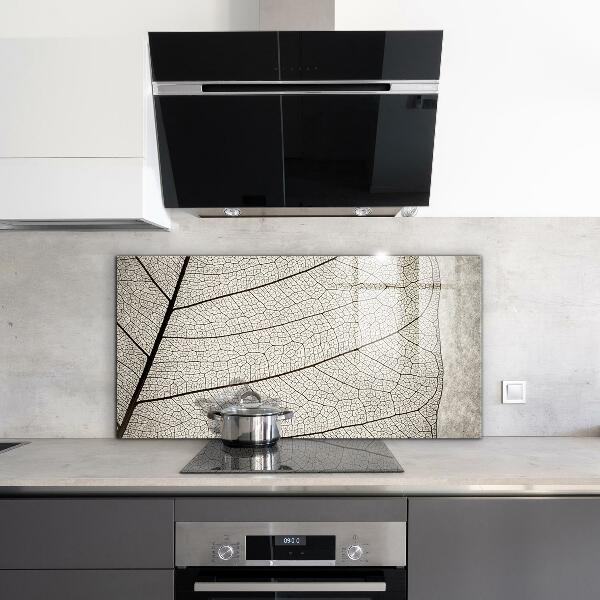 Skleněný panel Sépiový list textura