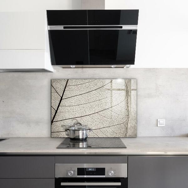 Skleněný panel Sépiový list textura