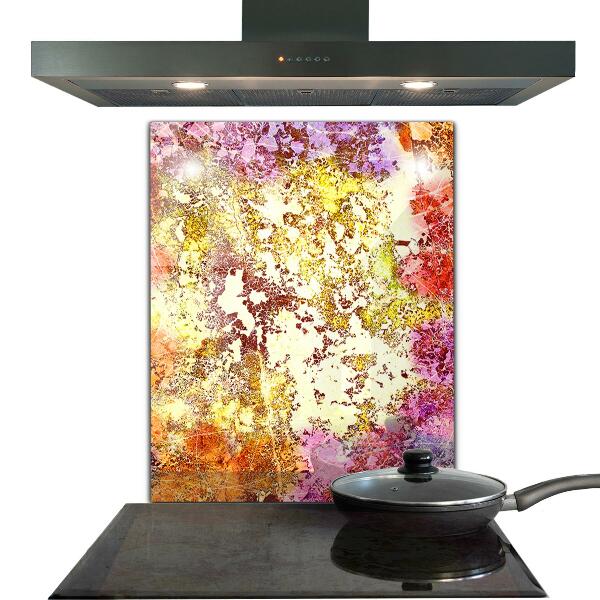 Skleněný panel Oranžová abstrakce