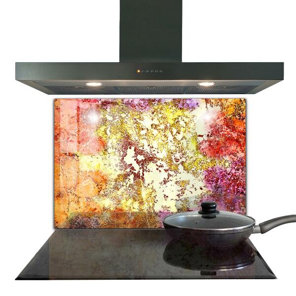 Skleněný panel Oranžová abstrakce