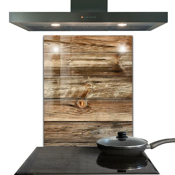 Skleněné obklady do kuchyně Dřevěná textura