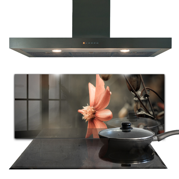 Skleněný panel Vintage poupě