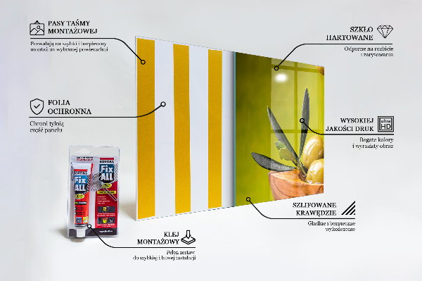 Skleněný panel Zelené čerstvé olivy