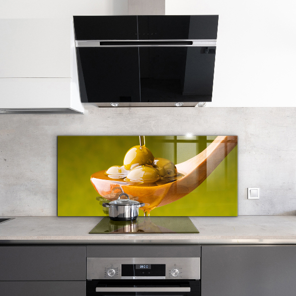 Skleněný panel Čerstvě lisovaný olivový olej