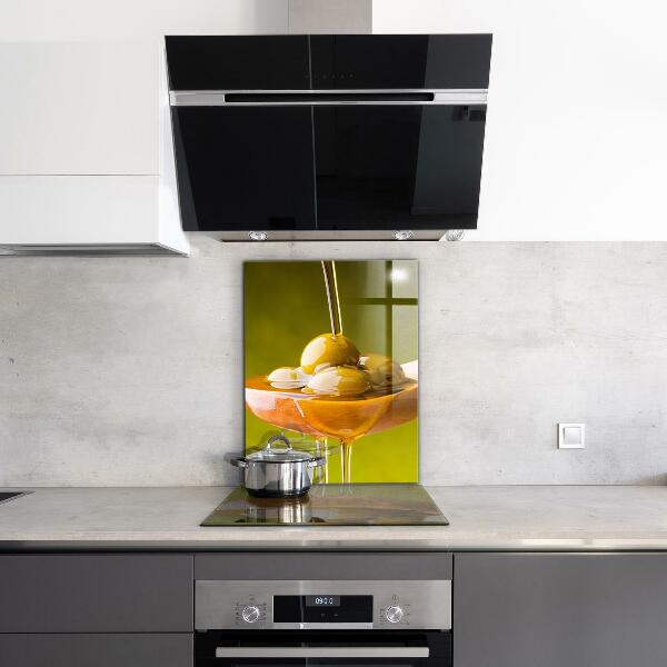 Skleněný panel Čerstvě lisovaný olivový olej