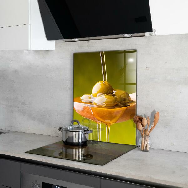 Skleněný panel Čerstvě lisovaný olivový olej