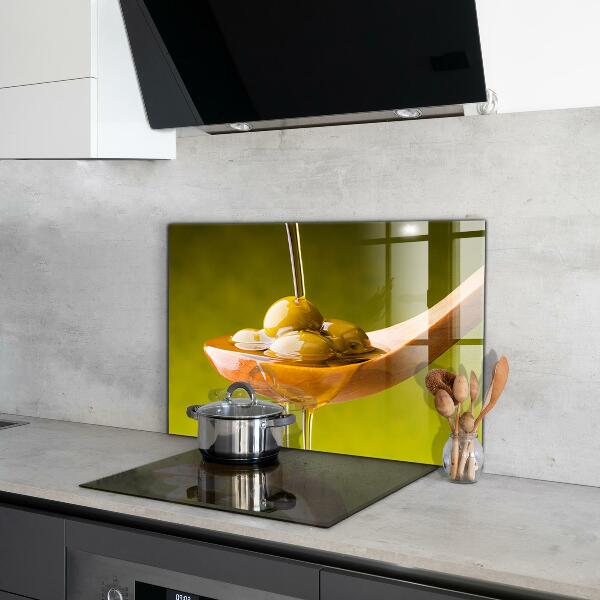 Skleněný panel Čerstvě lisovaný olivový olej