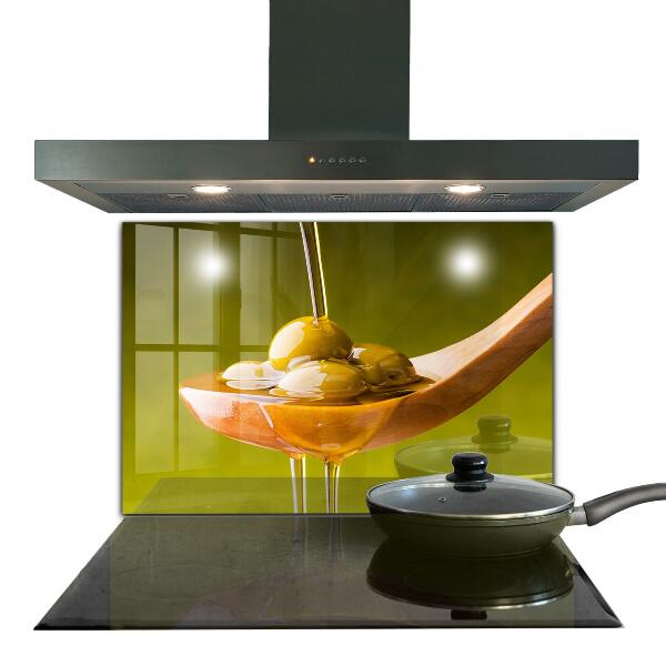 Skleněný panel Čerstvě lisovaný olivový olej