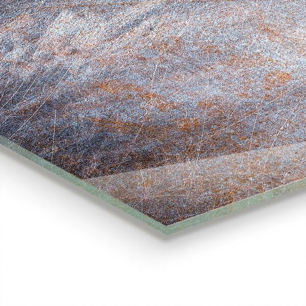 Skleněné obklady do kuchyně Vintage kovové textury